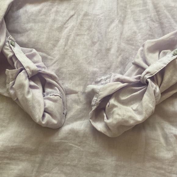 Old Navy Linen Cotton Blend Half Button Down tunic Shirt - Picture 6 of 9